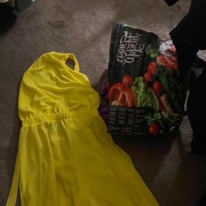 Yellow jumpsuit by fashion nova